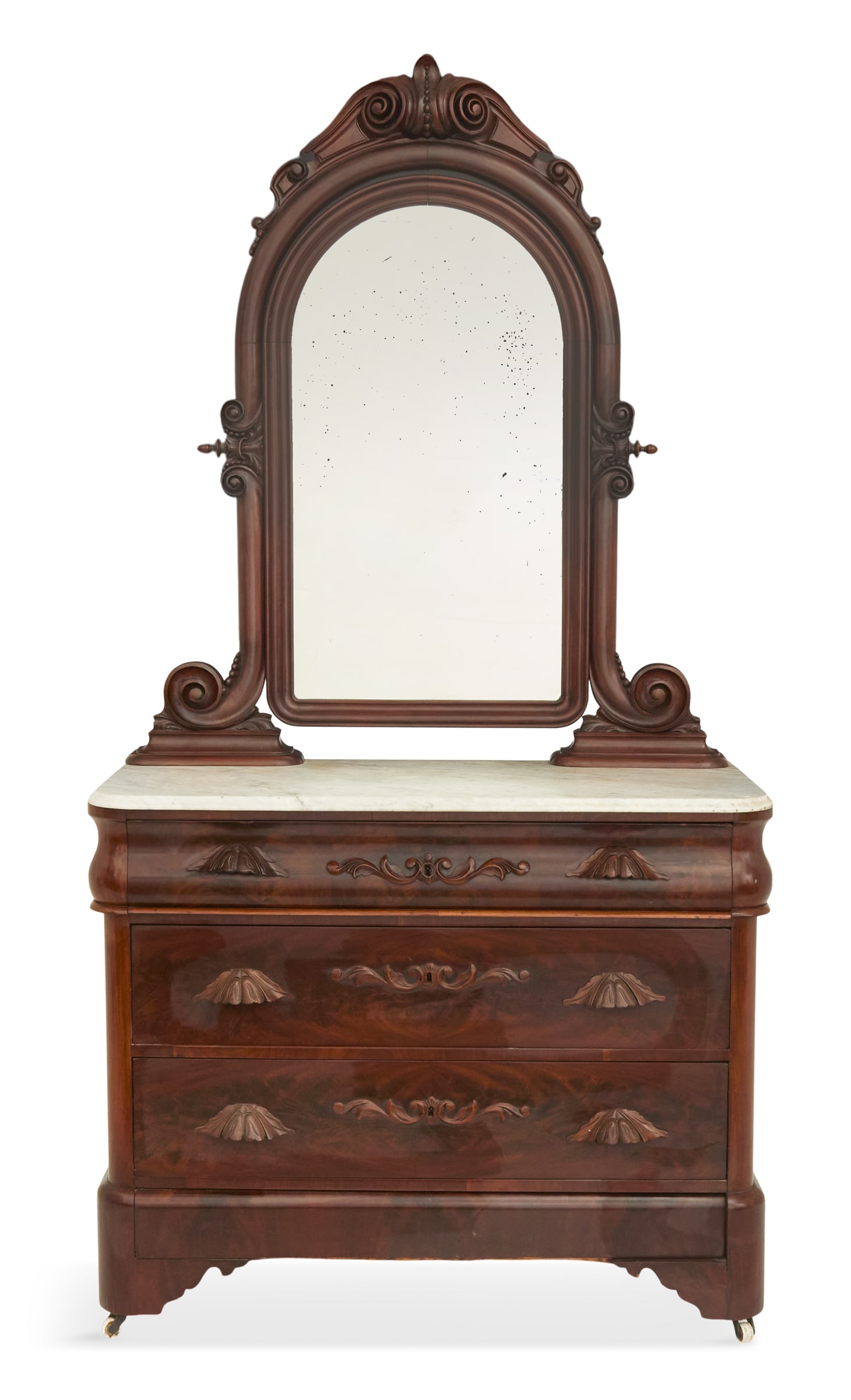 Three-Piece American Rococo Revival Bed Set - 2