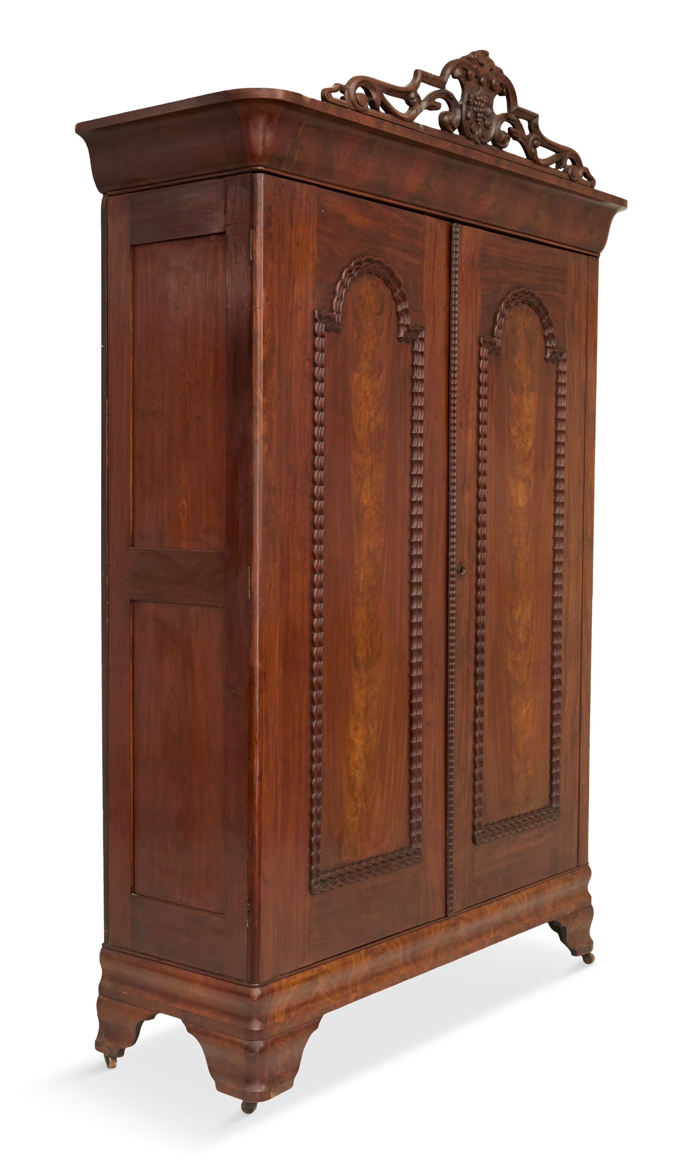 Three-Piece American Rococo Revival Bed Set - 7