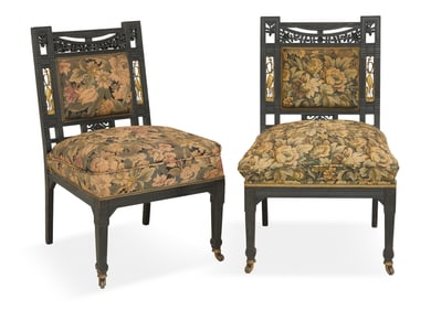 Pair of American Aesthetic Movement Chairs