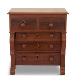 Miniature Late Classical Mahogany Chest