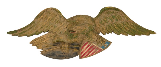 Artistic Carving Company "Louisburg" Eagle Plaque