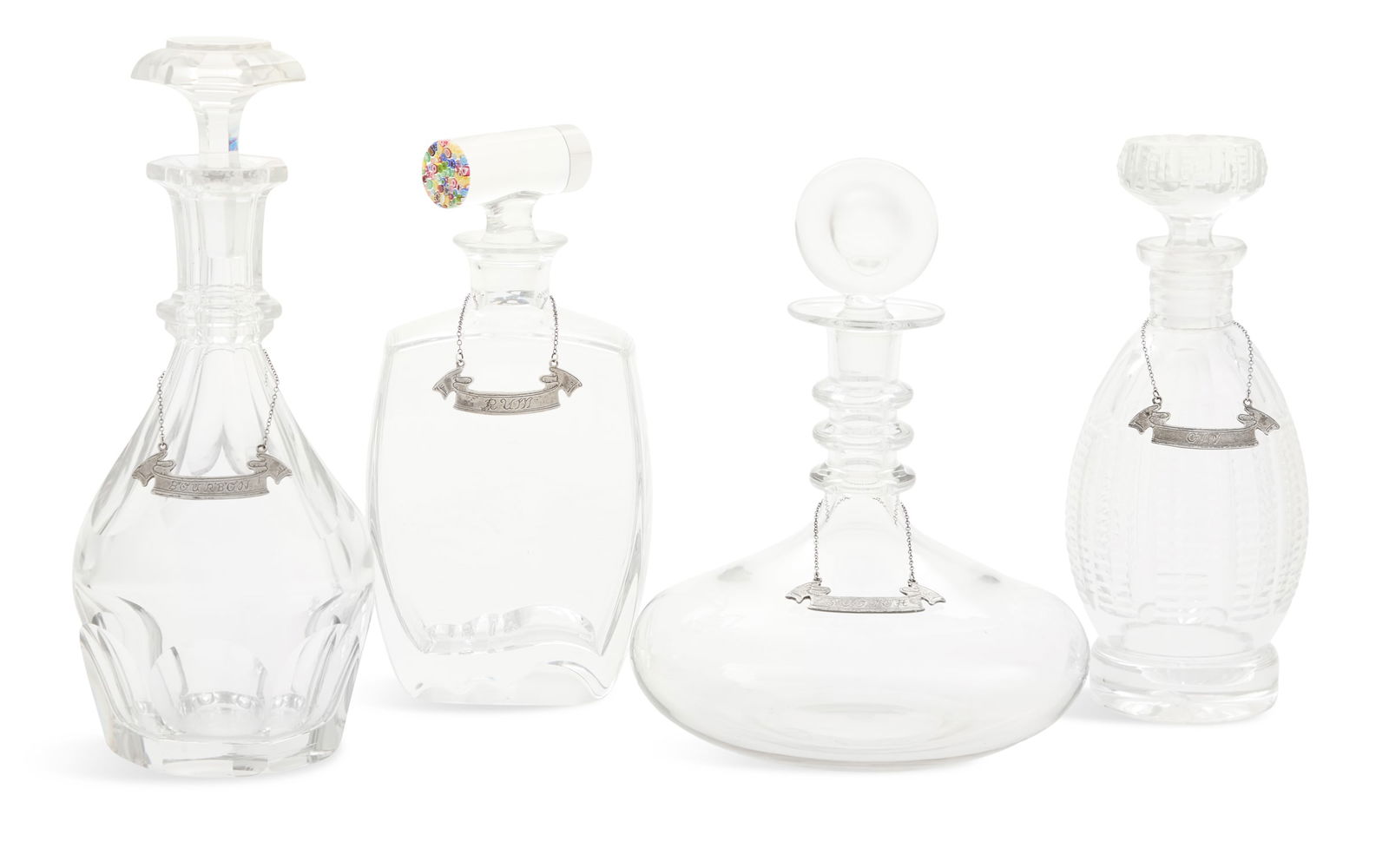 Collection of Four Crystal Decanters (1 of 7)