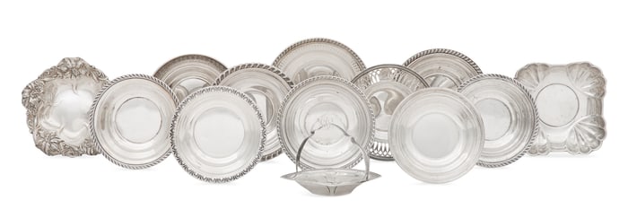 American Small Sterling Silver Dishes