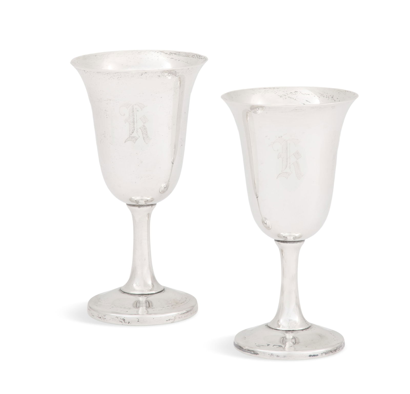 Pair of Wallace Sterling Silver Wedding Goblets (1 of 5)