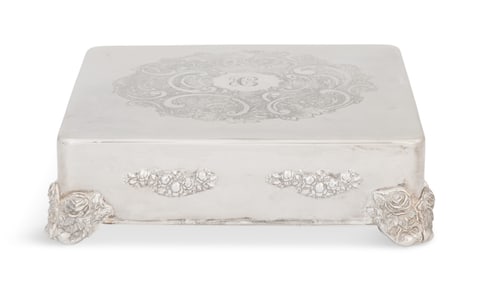 Large Silverplate Cake Stand