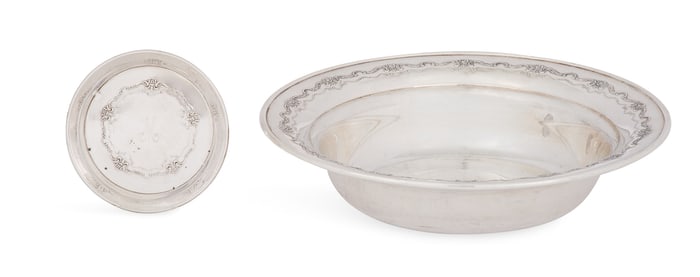 Towle "French Provincial" Silver Bowl and Coaster