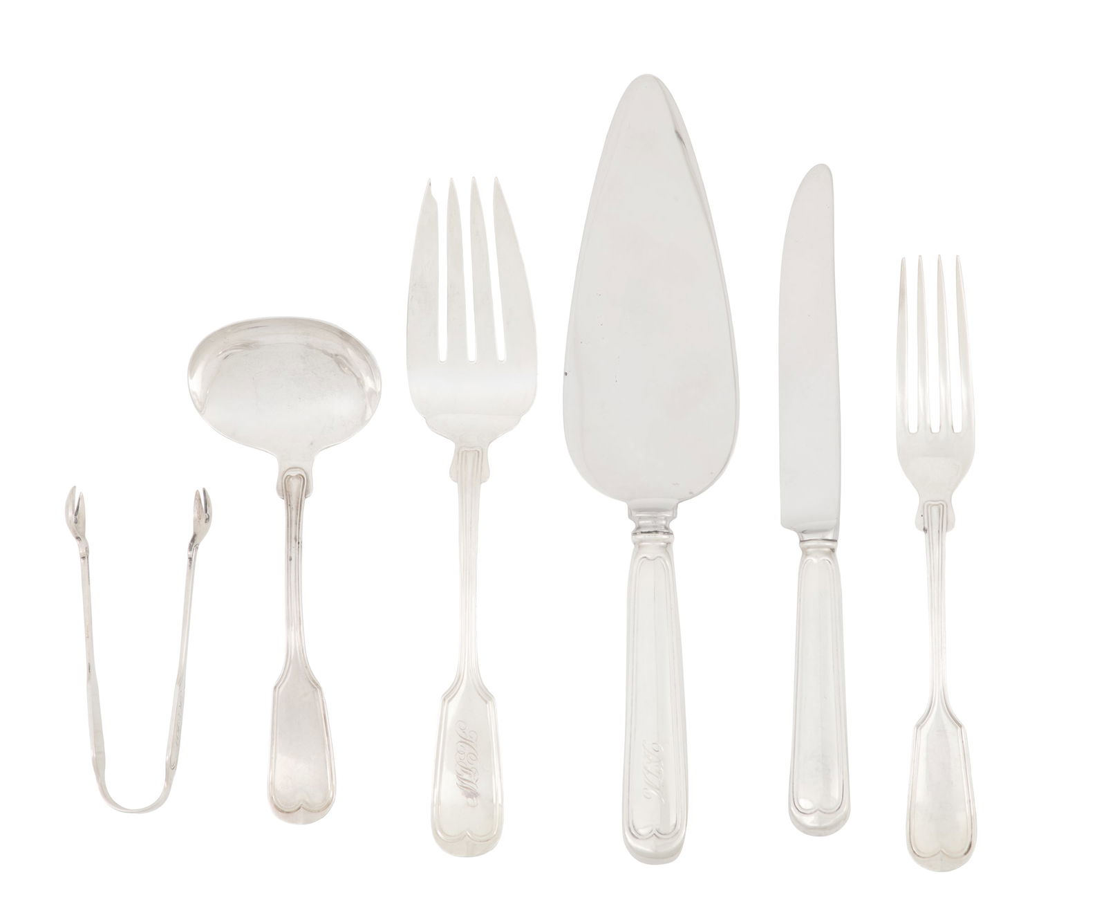 F. W. Smith "Fiddle Thread" Silver Flatware (1 of 7)