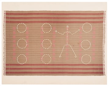 African Textile with Cowrie Decoration