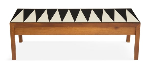 Mid-Century Modern Formica and Oak Coffee Table