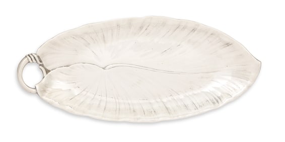 American Sterling Silver Calla Lily Leaf Dish
