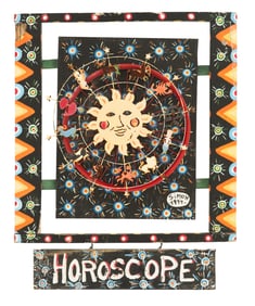Folk-Art Horoscope Sculpture
