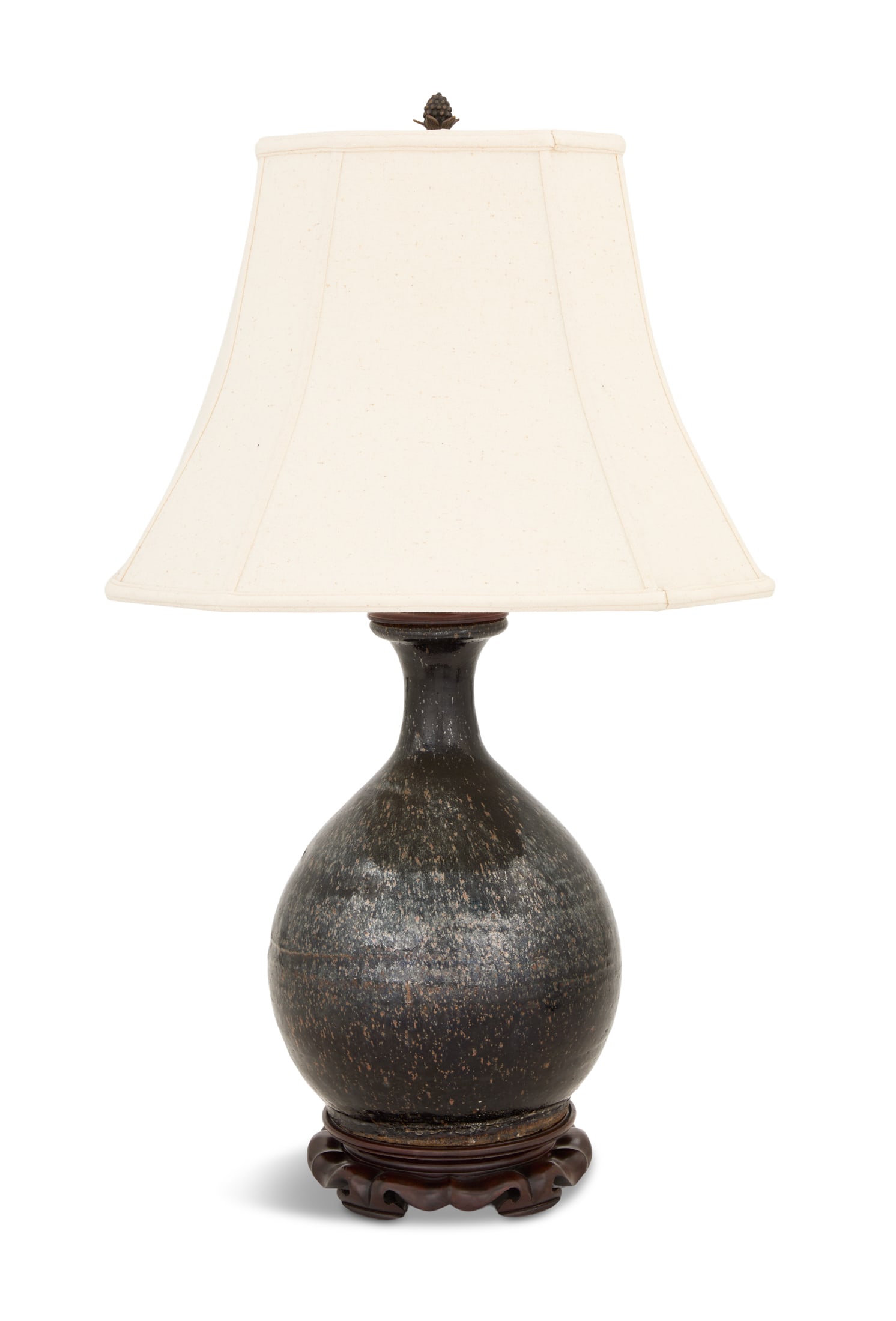 Chinese Black Pottery Vase (1 of 3)