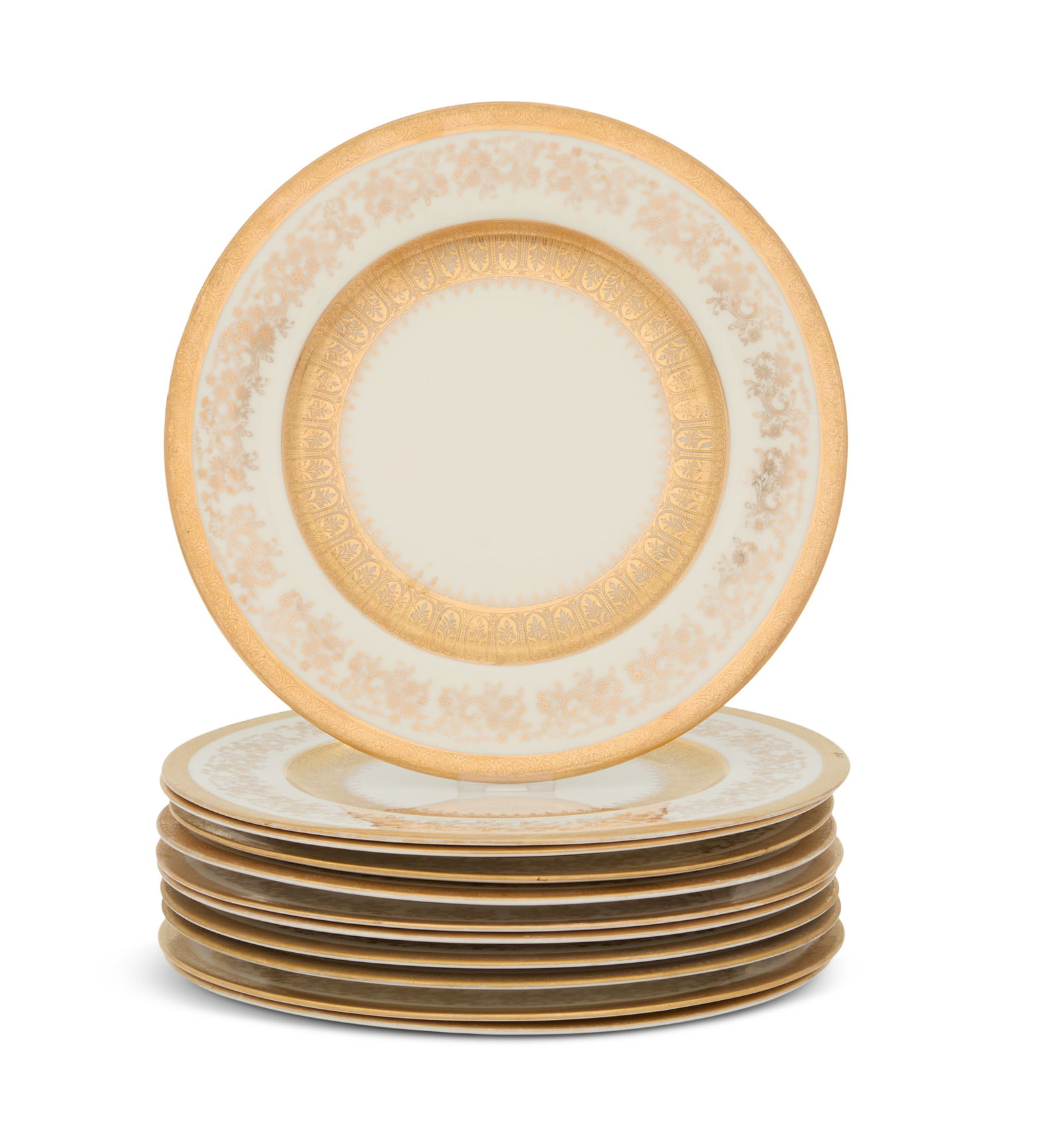 Eleven "Victor Mayer" Porcelain Dinner Plates (1 of 2)