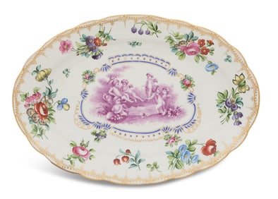 Hungarian Emil Fischer Porcelain Platter
