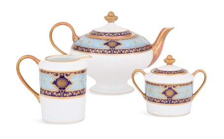 Bernardaud Porcelain "Grace" Pattern Tea Set