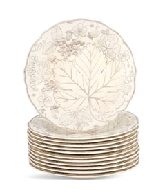 Set of Twelve Wedgwood Creamware Plates