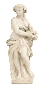 Cast-Stone Garden Figure of "Autumn"