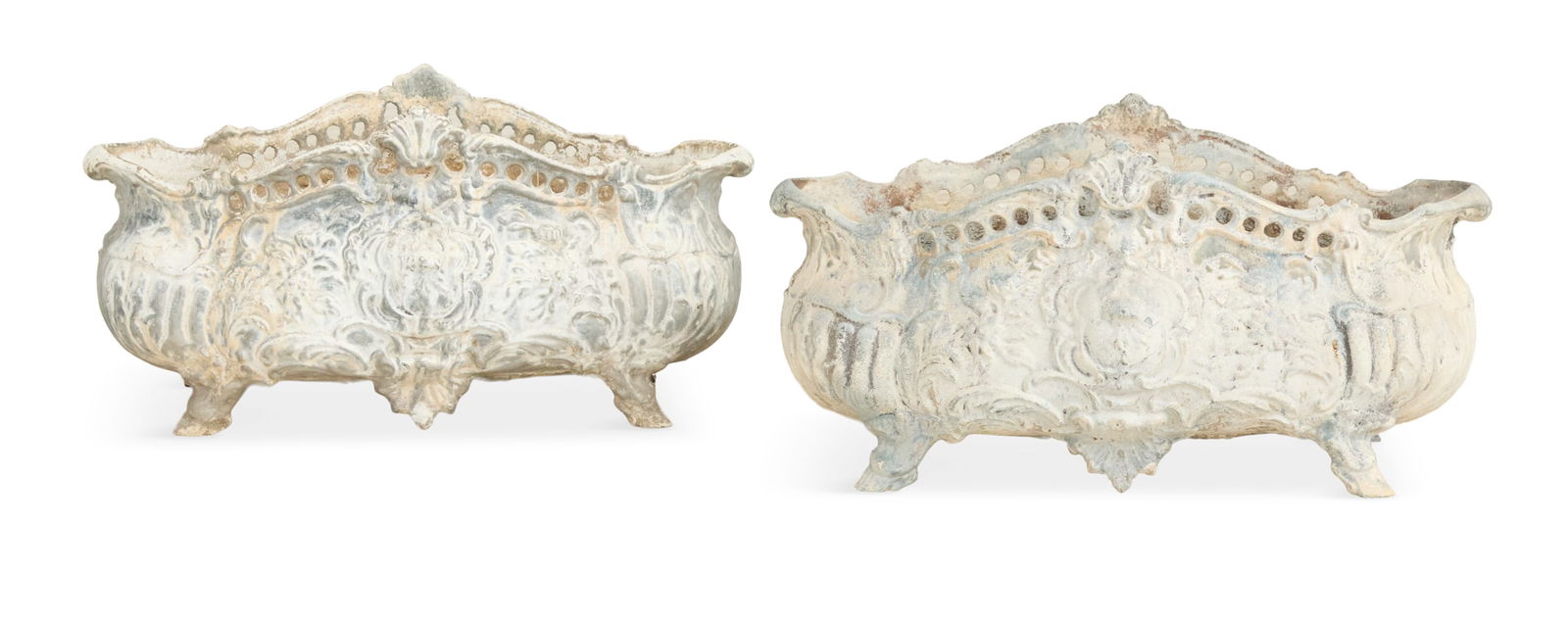 Pair of French Cast-Iron Planters (1 of 4)