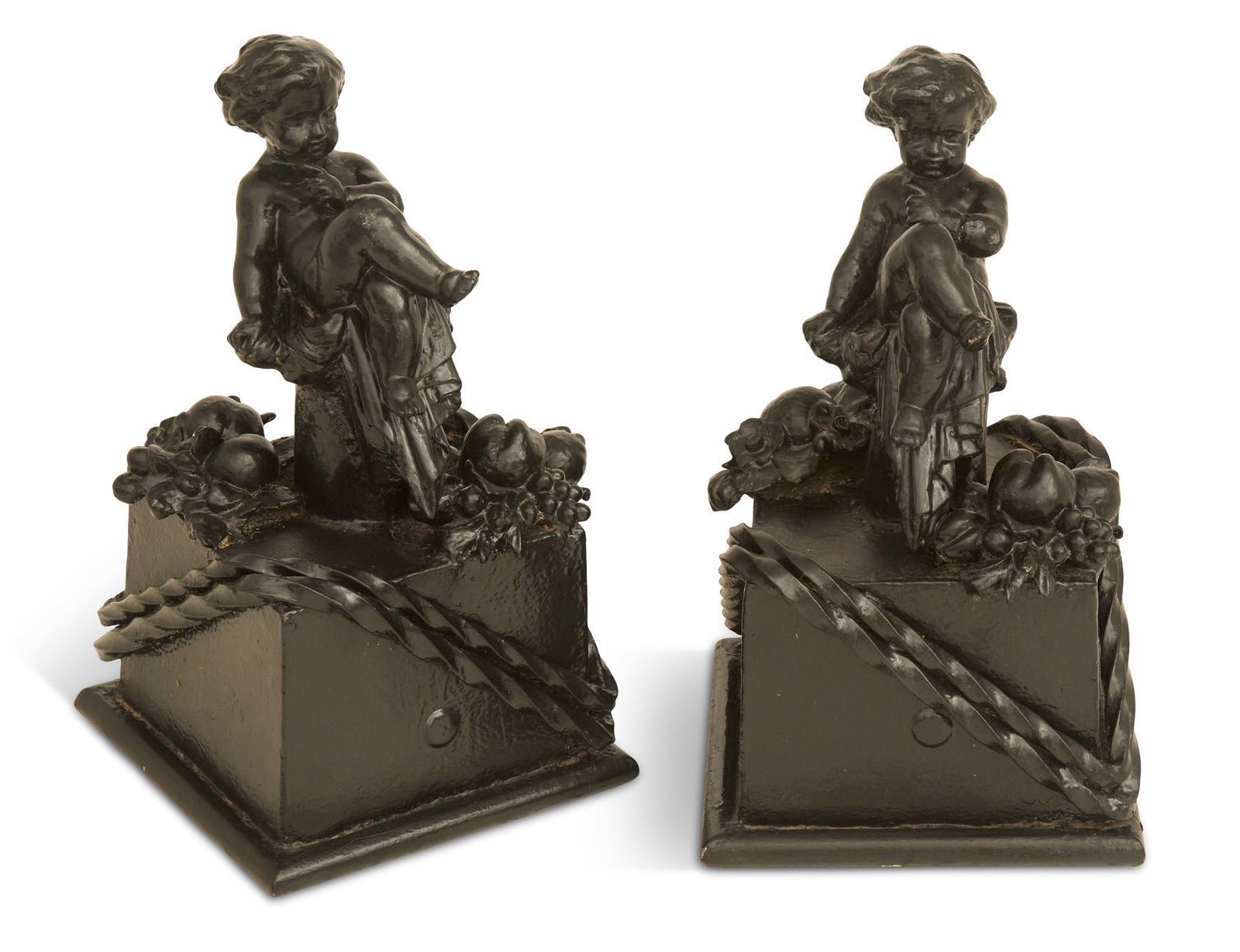 Pair of Cast-Iron Garden Figures (1 of 2)