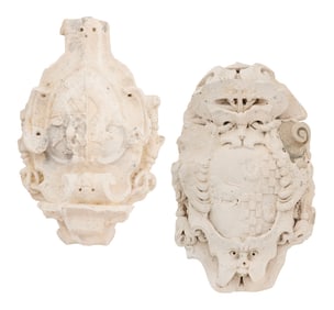 Pair of Cast-Stone Architectural Fragments