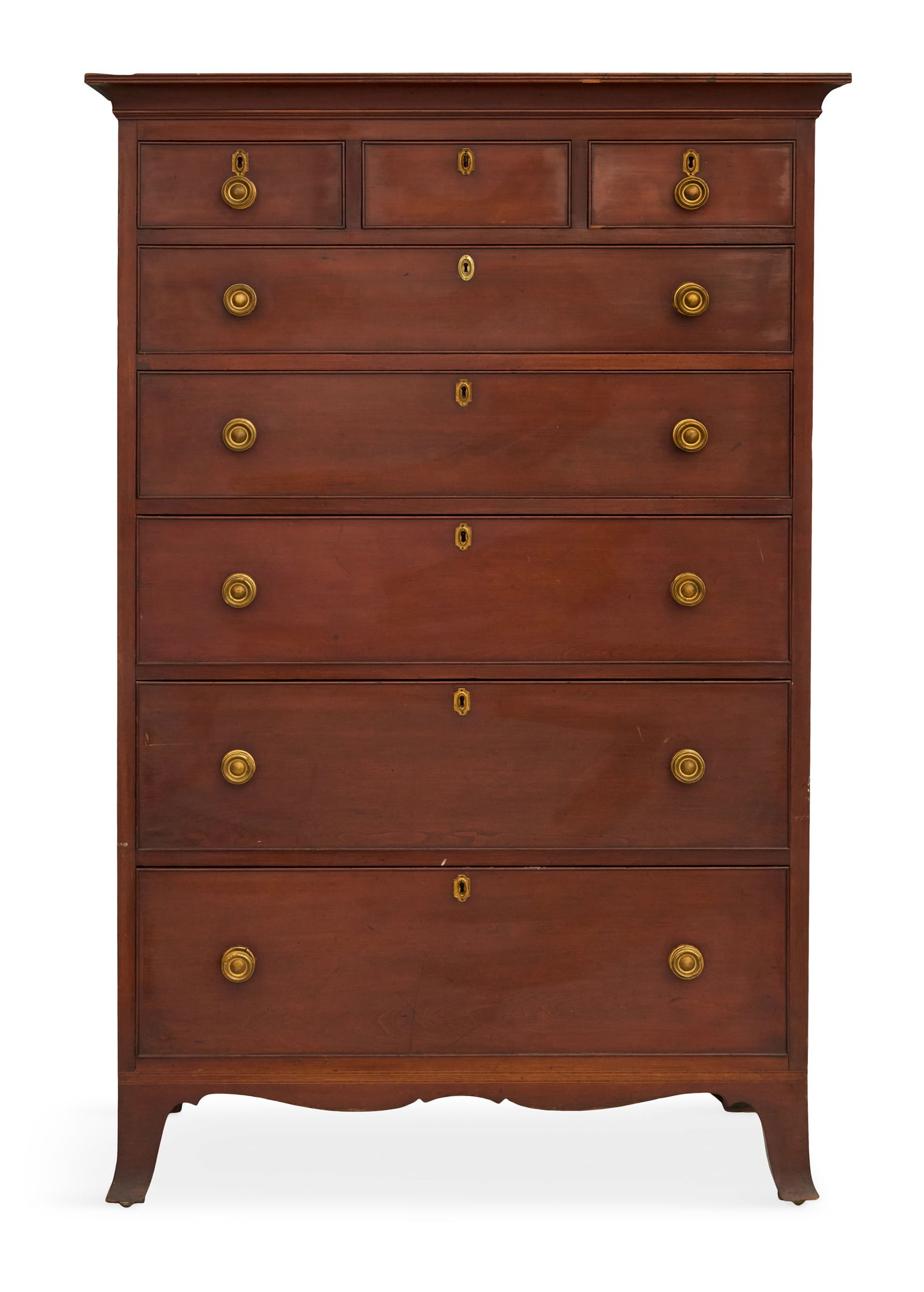 Early American Cherry Tall Chest (1 of 3)