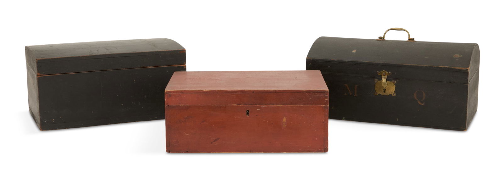 Three New England Painted Document Boxes (1 of 3)