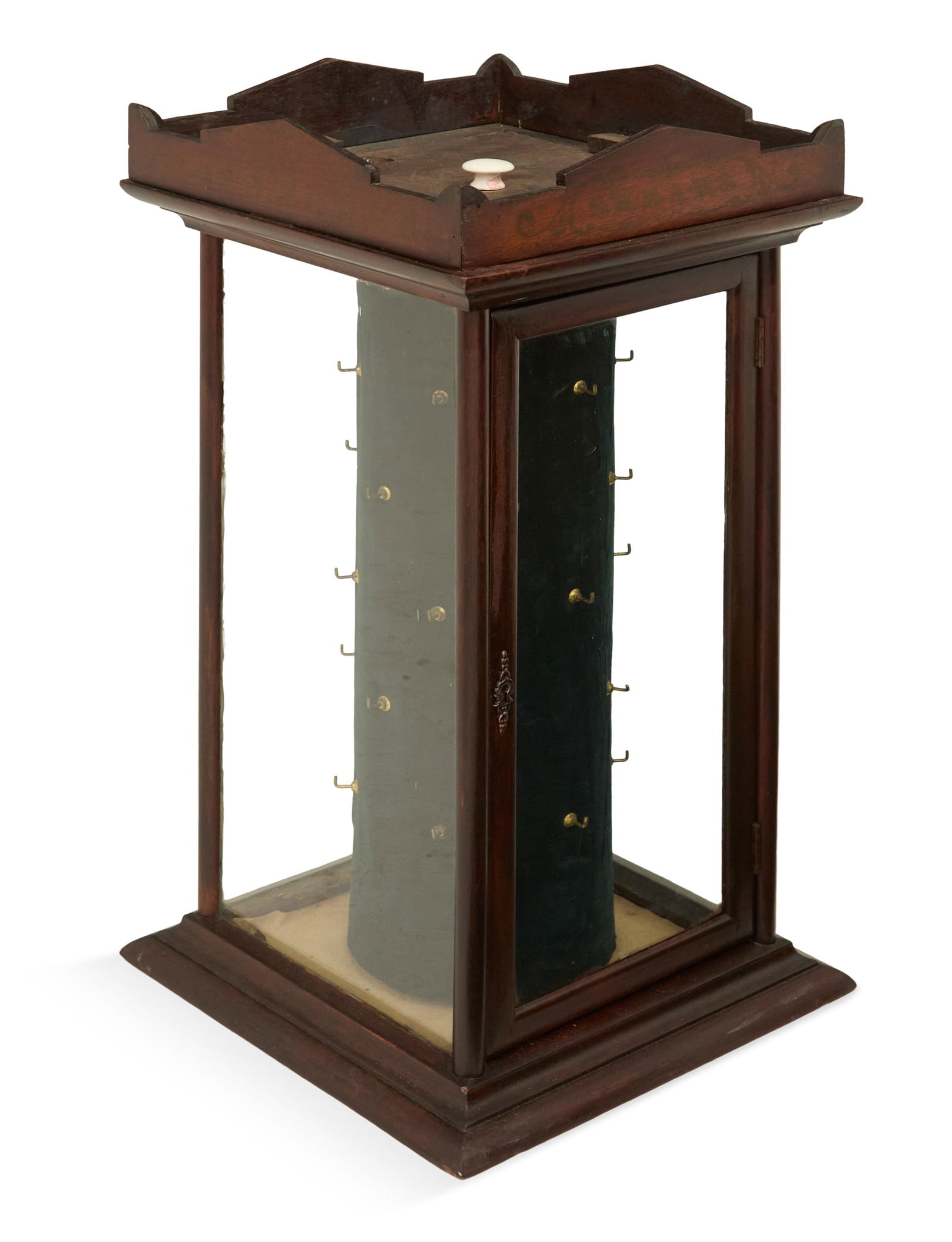 American Walnut and Glass Countertop Case (1 of 4)