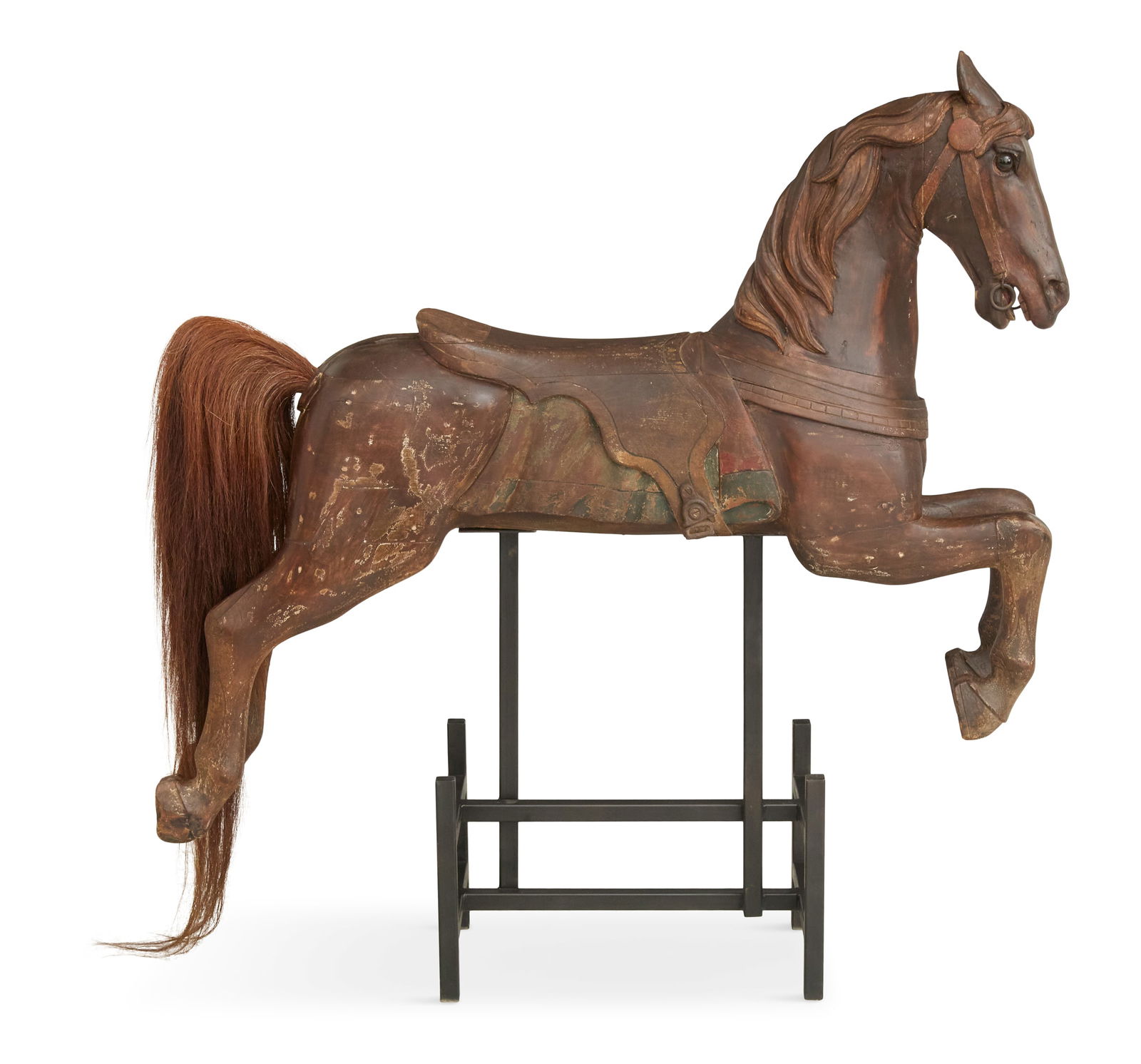 Carved and Painted Wooden Carousel Horse (1 of 4)