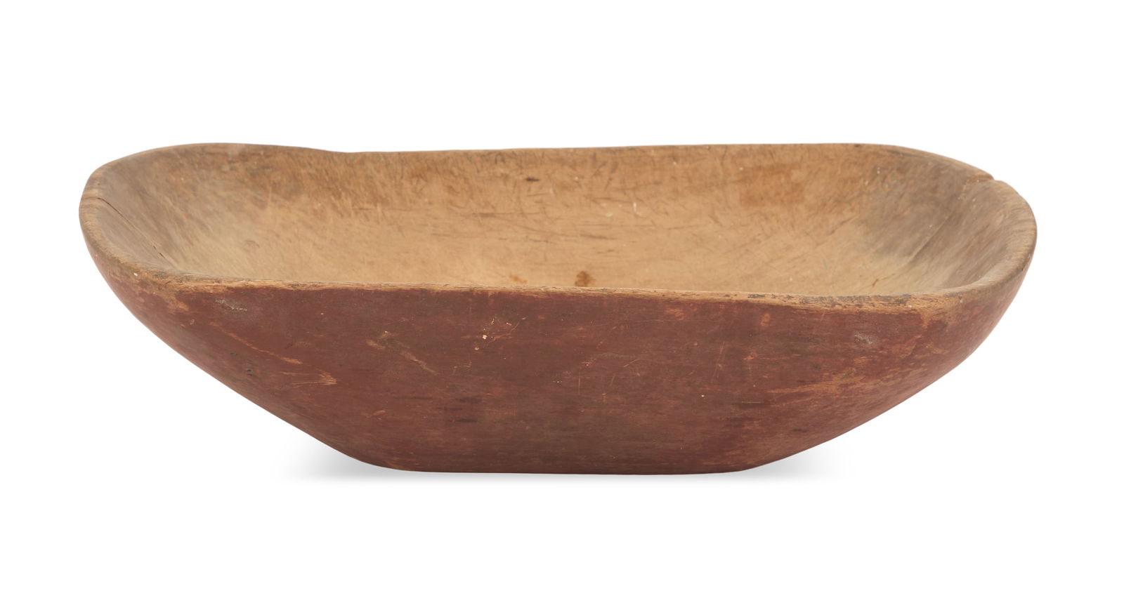 American Carved Wood Dough Bowl (1 of 2)