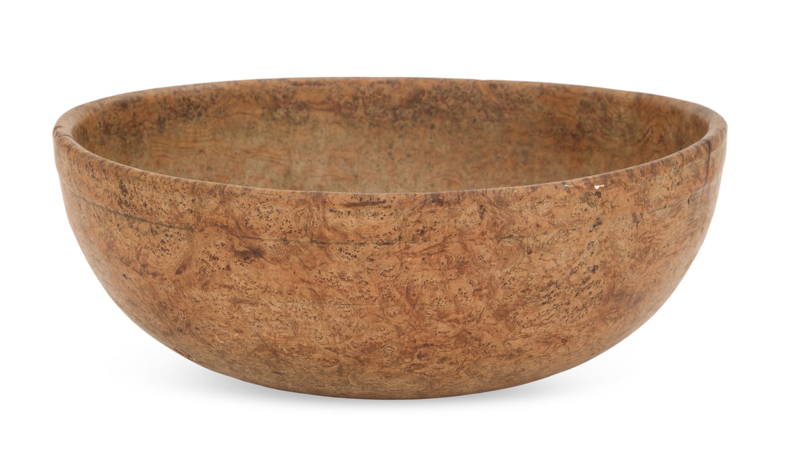 American Highly Figured Turned Burl Wood Bowl (1 of 2)