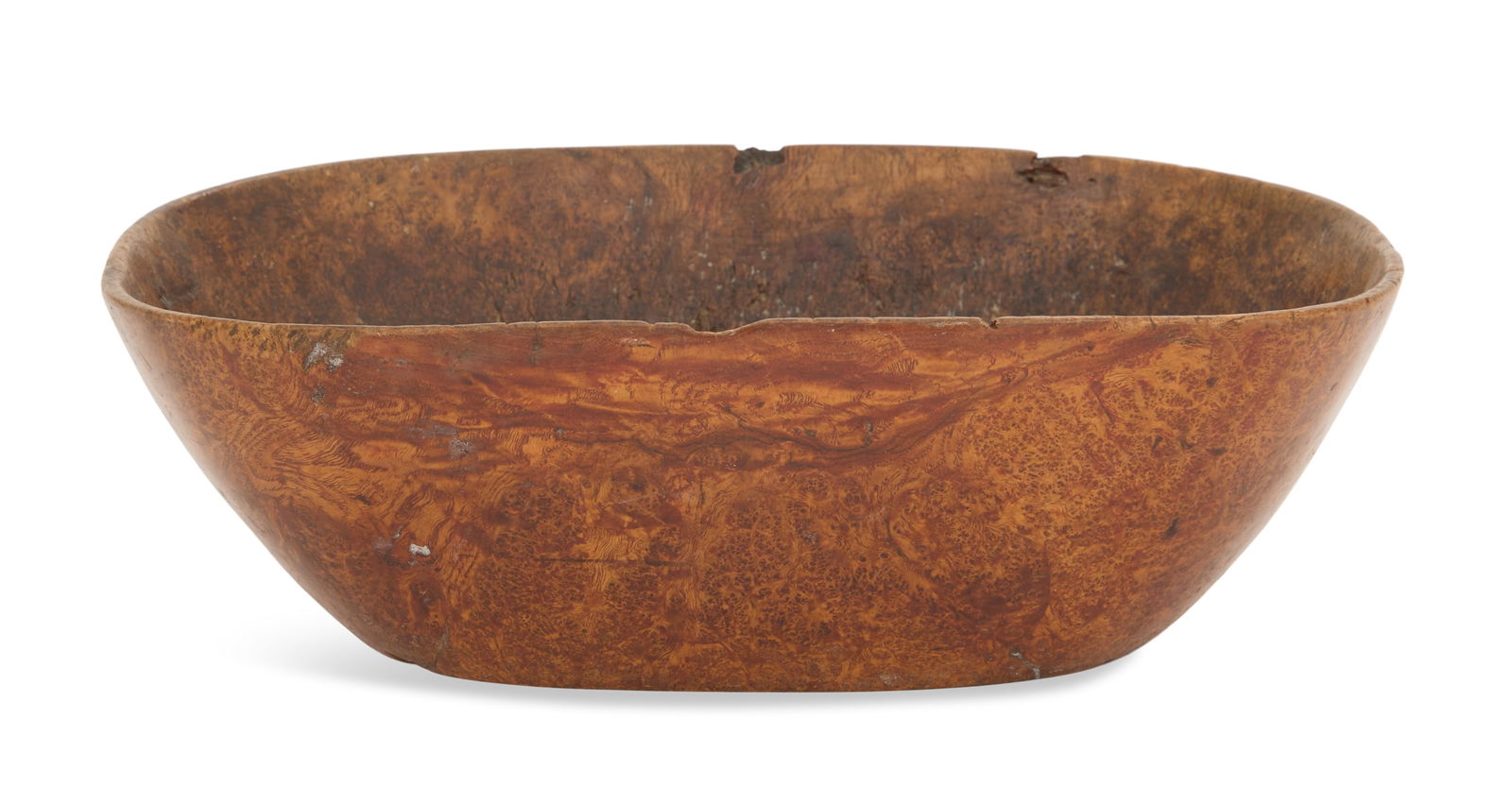 Unusual American Burl Wood Dough Bowl (1 of 2)