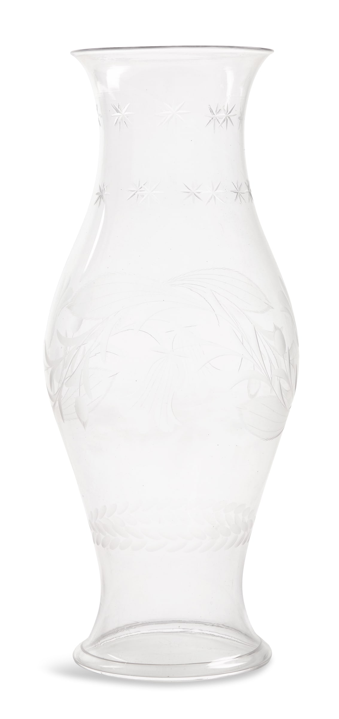 Ango-American Blown-Glass Hurricane Shade (1 of 2)