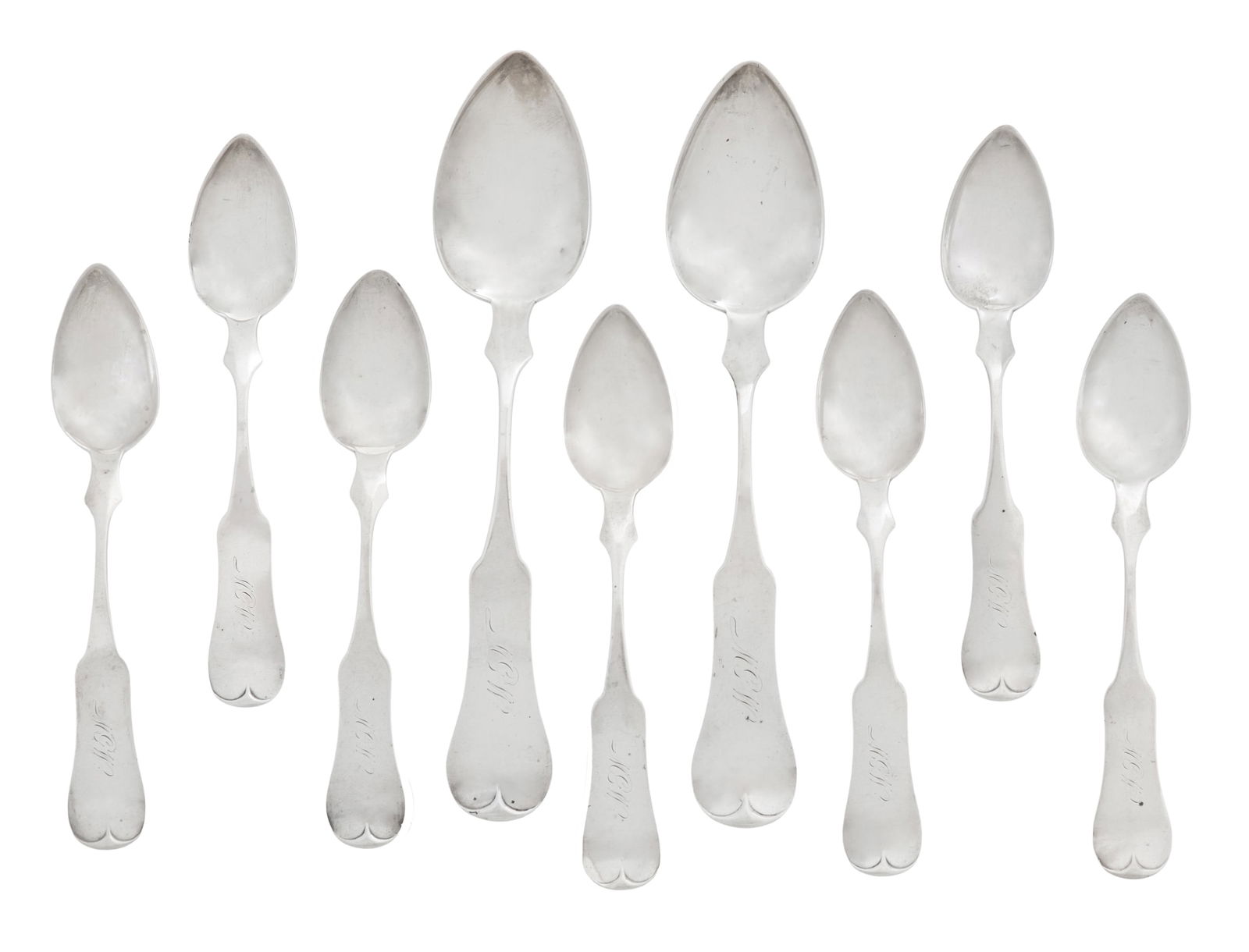 Nine Cincinnati Coin Silver Spoons (1 of 3)