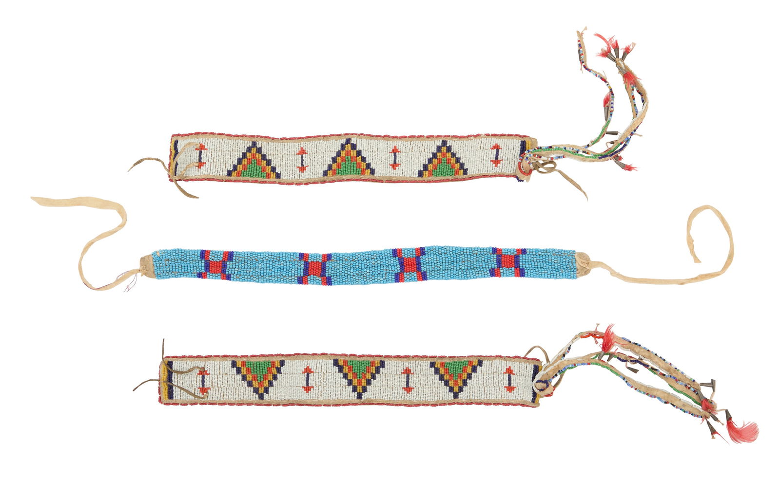 Three Native American Beaded Chokers (1 of 2)