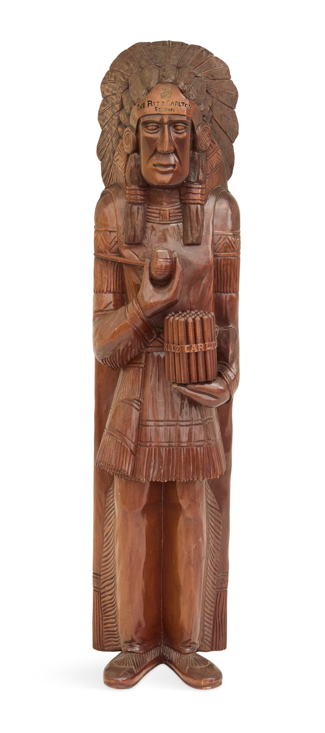 American Wooden Cigar Store-Style Indian (1 of 3)