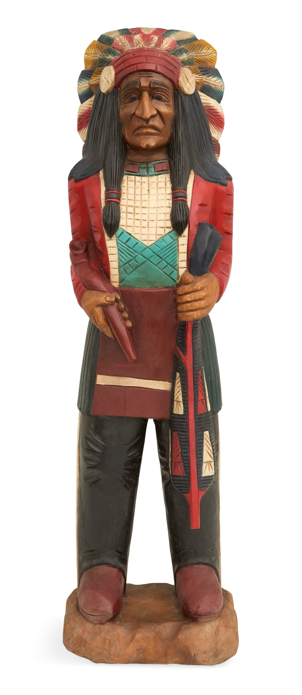 American Carved Wood Sculpture of "Old Kawliga" (1 of 4)