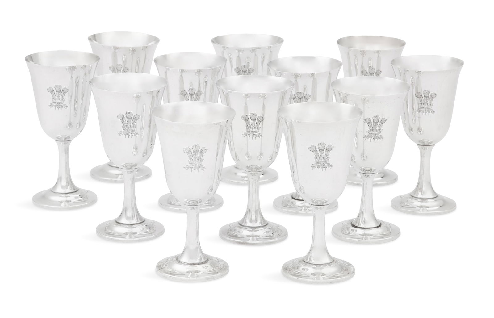 12 New Orleans Sterling Carnival Club Goblets (1 of 6)
