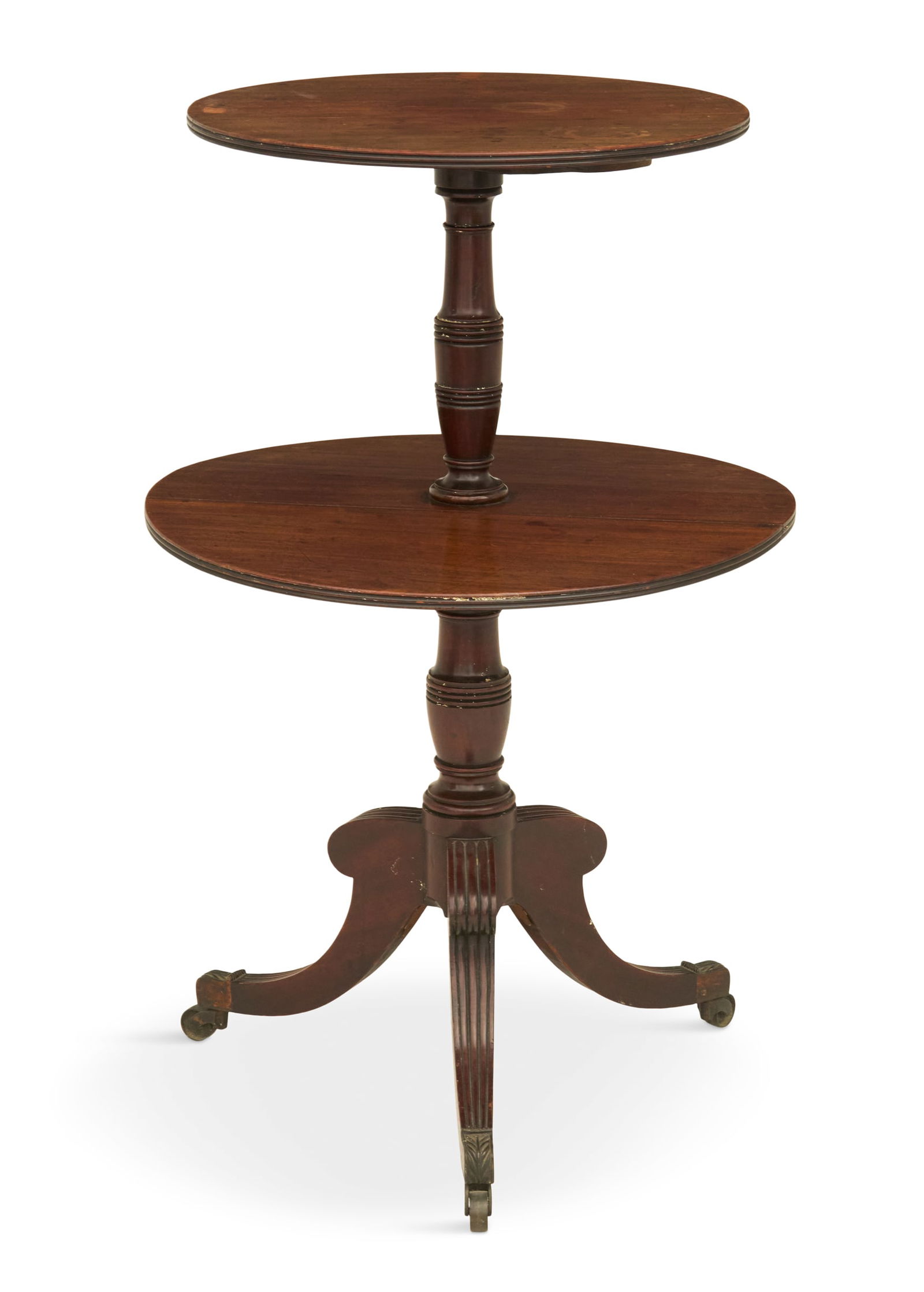 Regency Mahogany Drop-Leaf Dumbwaiter - 2