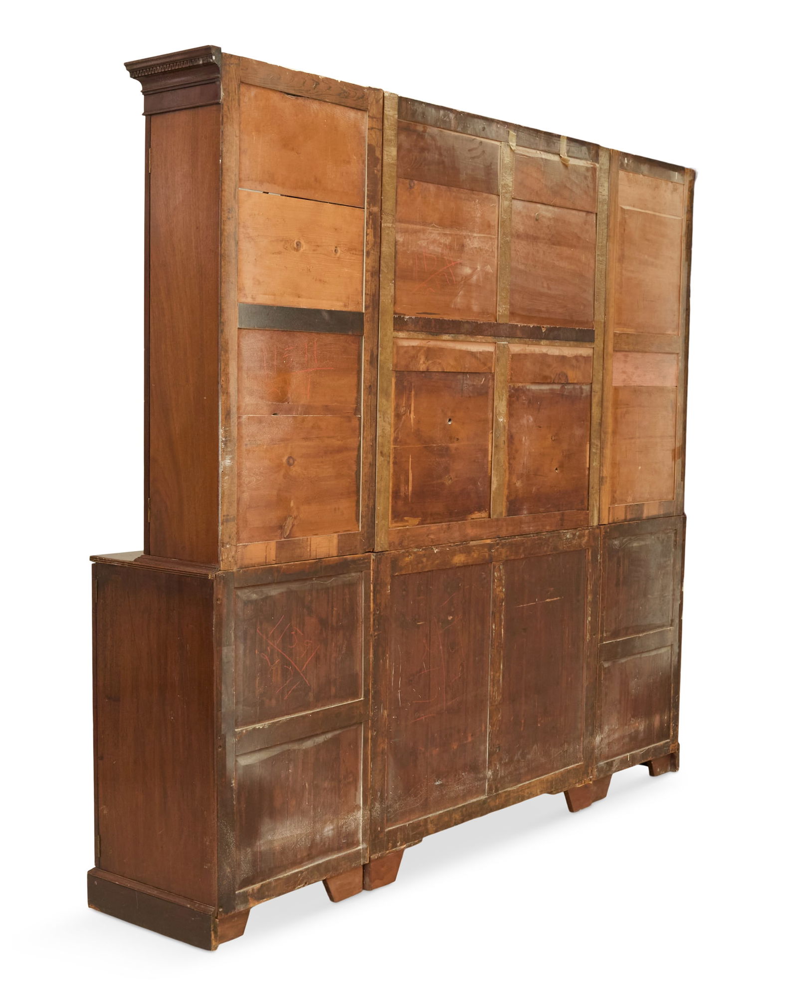Regency Mahogany Breakfront Secretary - 4