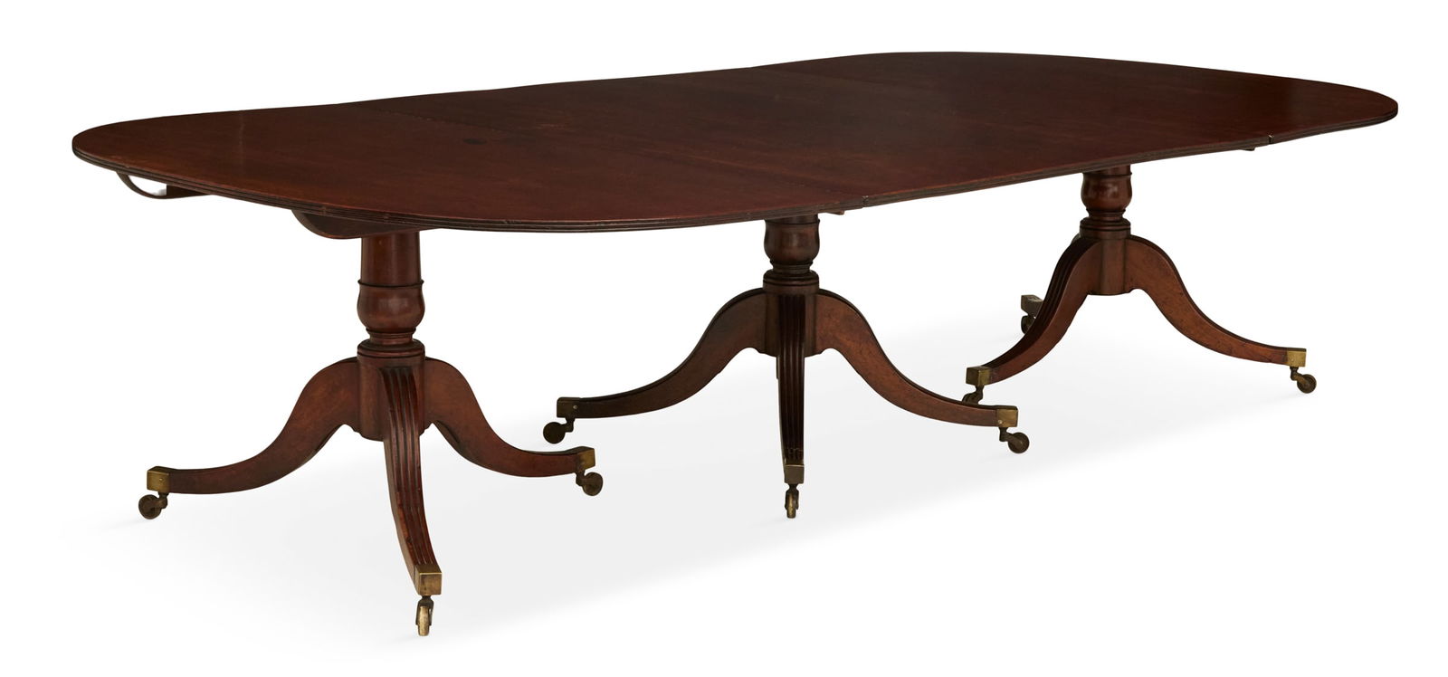 Regency Mahogany Triple-Pedestal Dining Table - 2