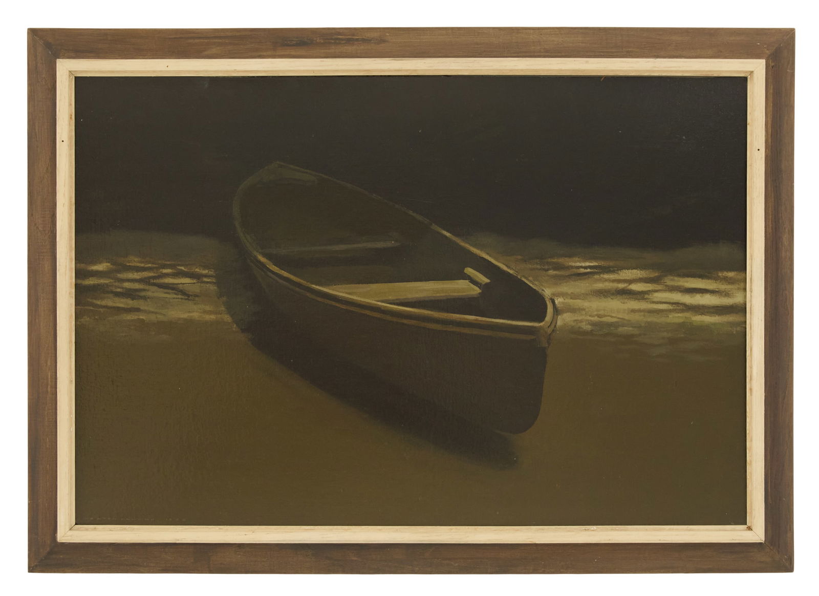 Newton Reeve Howard (Louisiana, 1912-1984): Newton Reeve Howard (American/Louisiana, 1912-1984) "The Swamp", 1972 oil on canvas board signed and dated lower left, titled en verso. Framed. 24" x 36", framed 29" x 41" Provenance: The