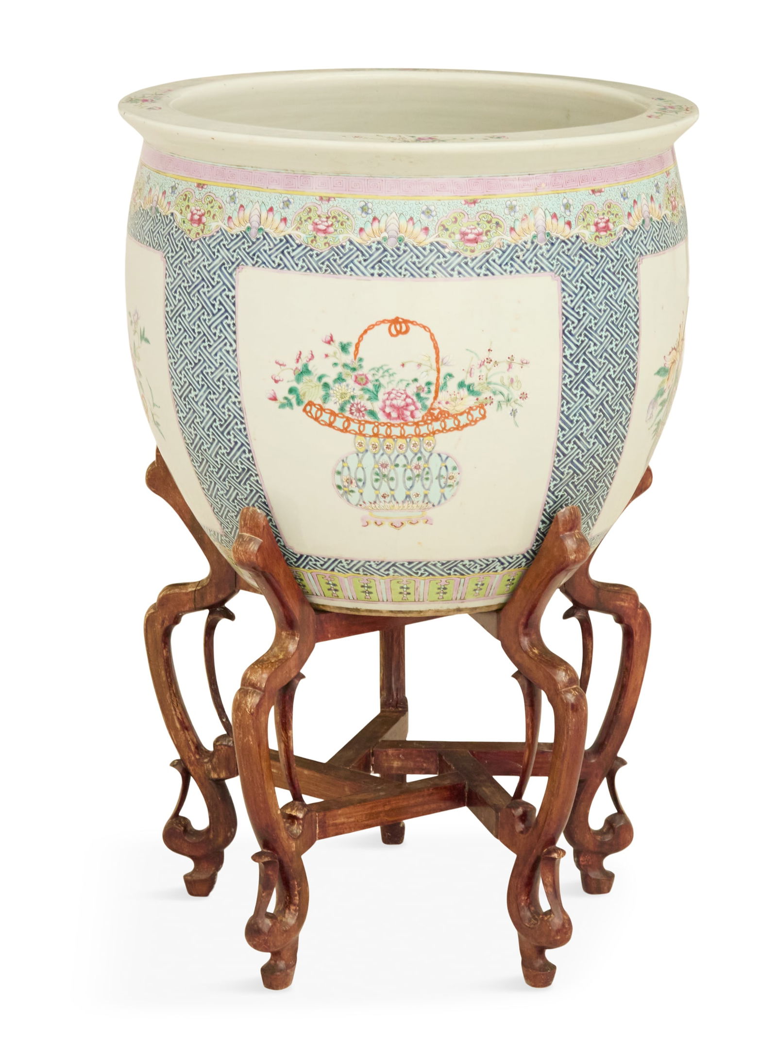 Chinese Export Fish Bowl on Stand (1 of 5)