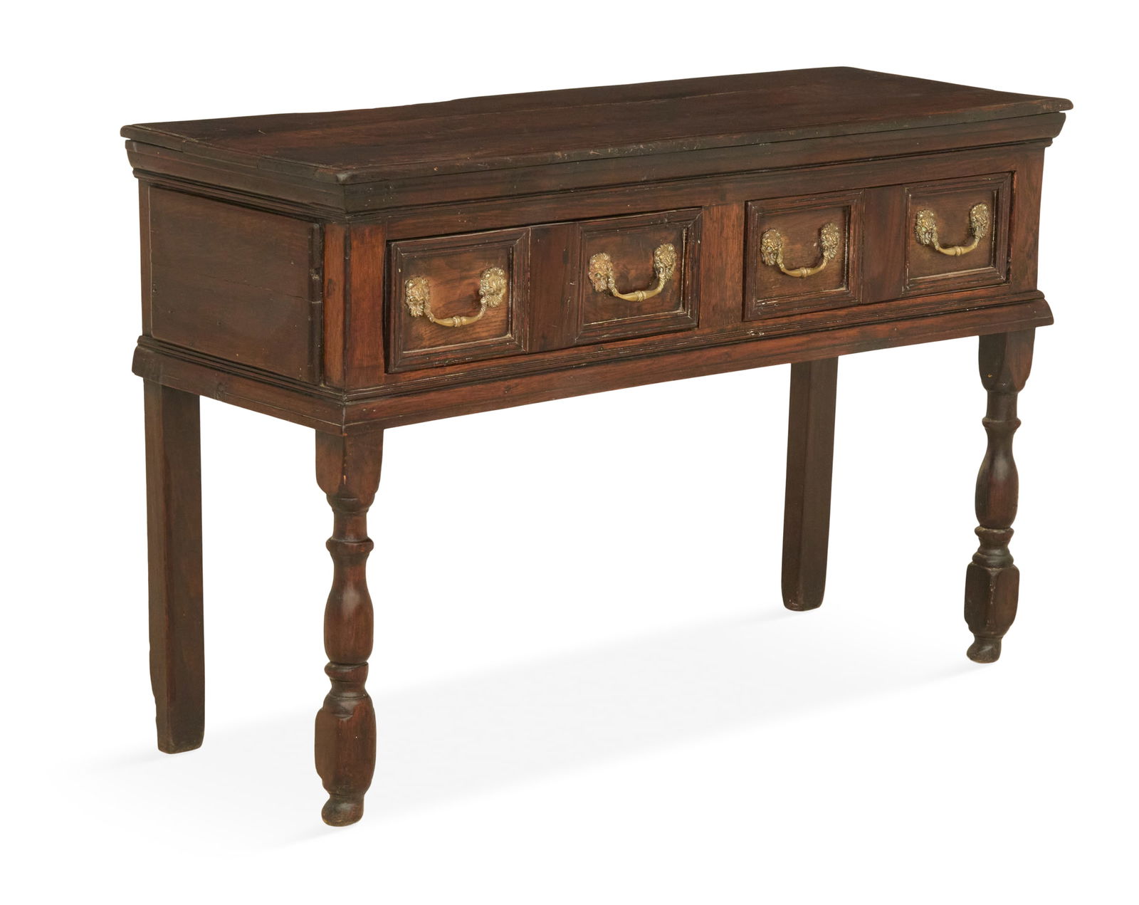 Jacobean Oak Side Table - 2