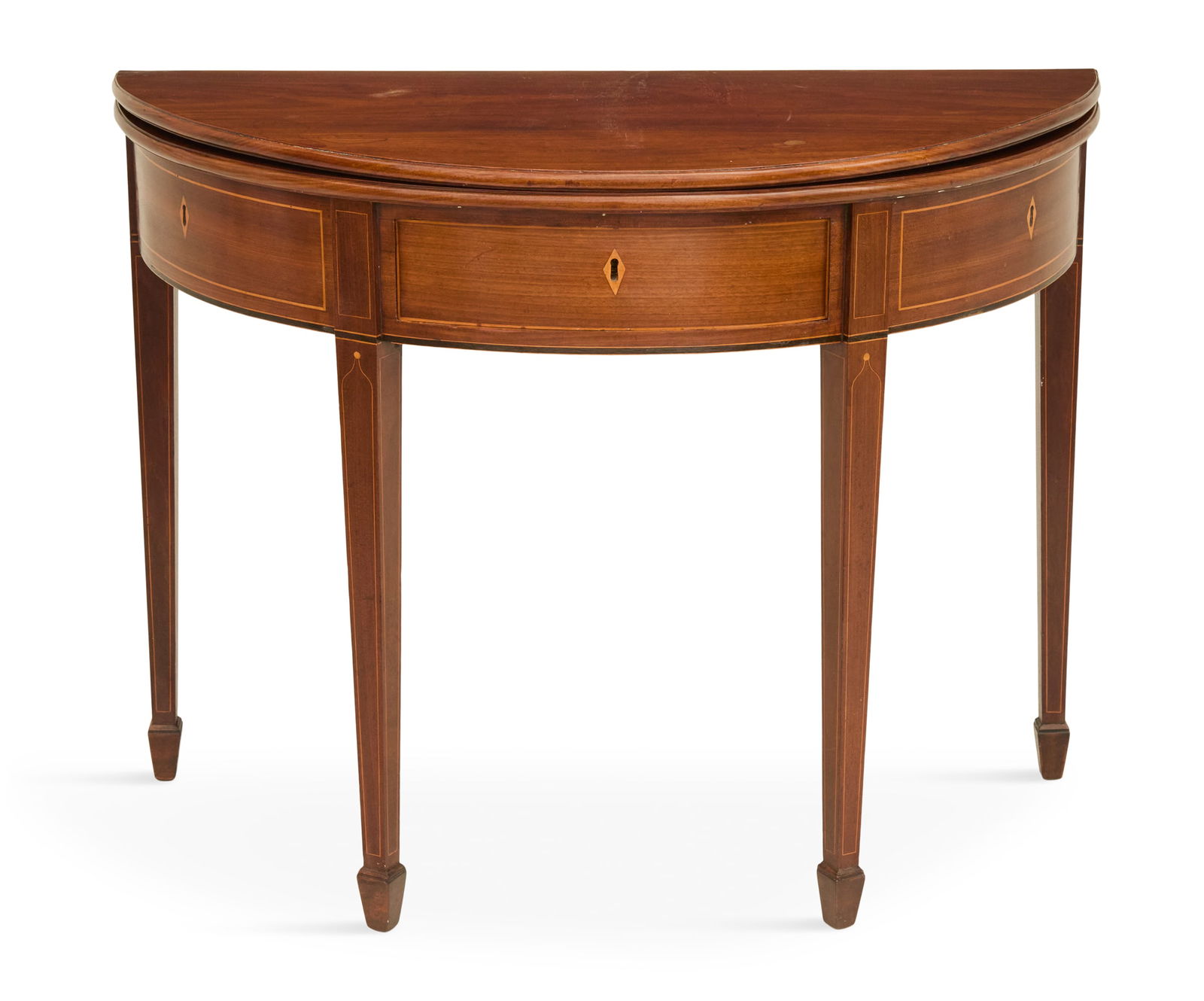 George III Mahogany Fold-Over Games Table (1 of 4)