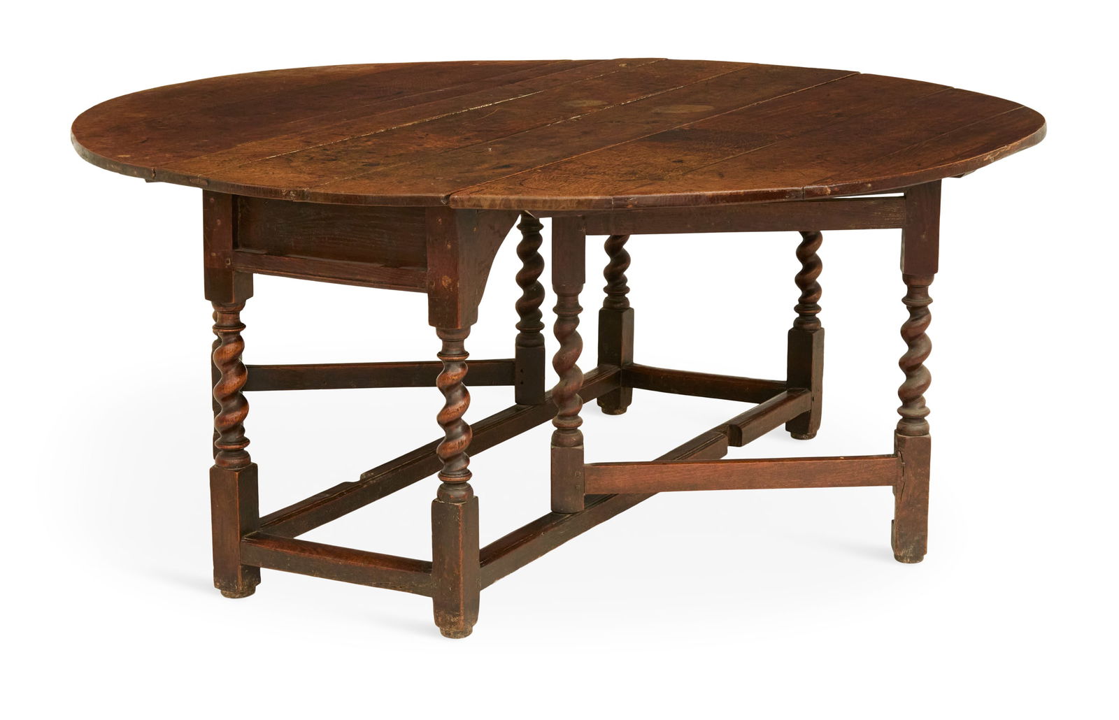 Jacobean Oak Drop-Leaf Table - 2