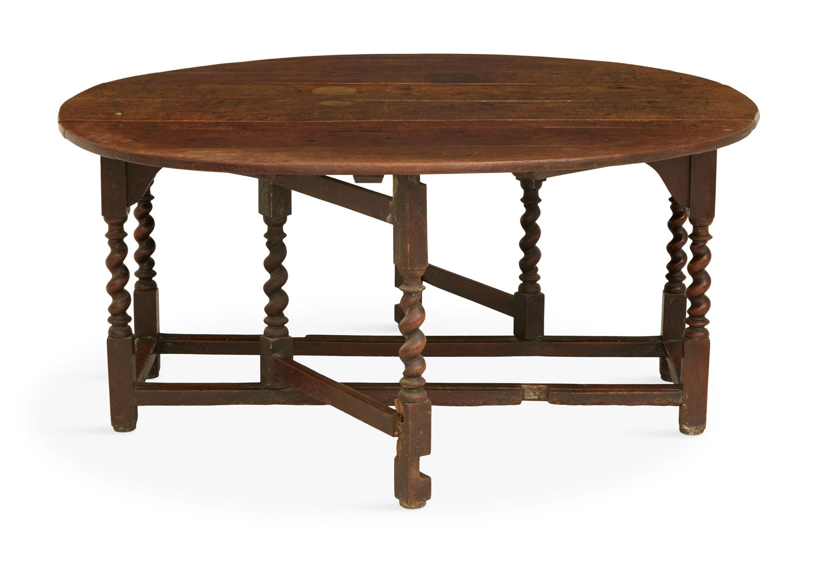 Jacobean Oak Drop-Leaf Table - 3