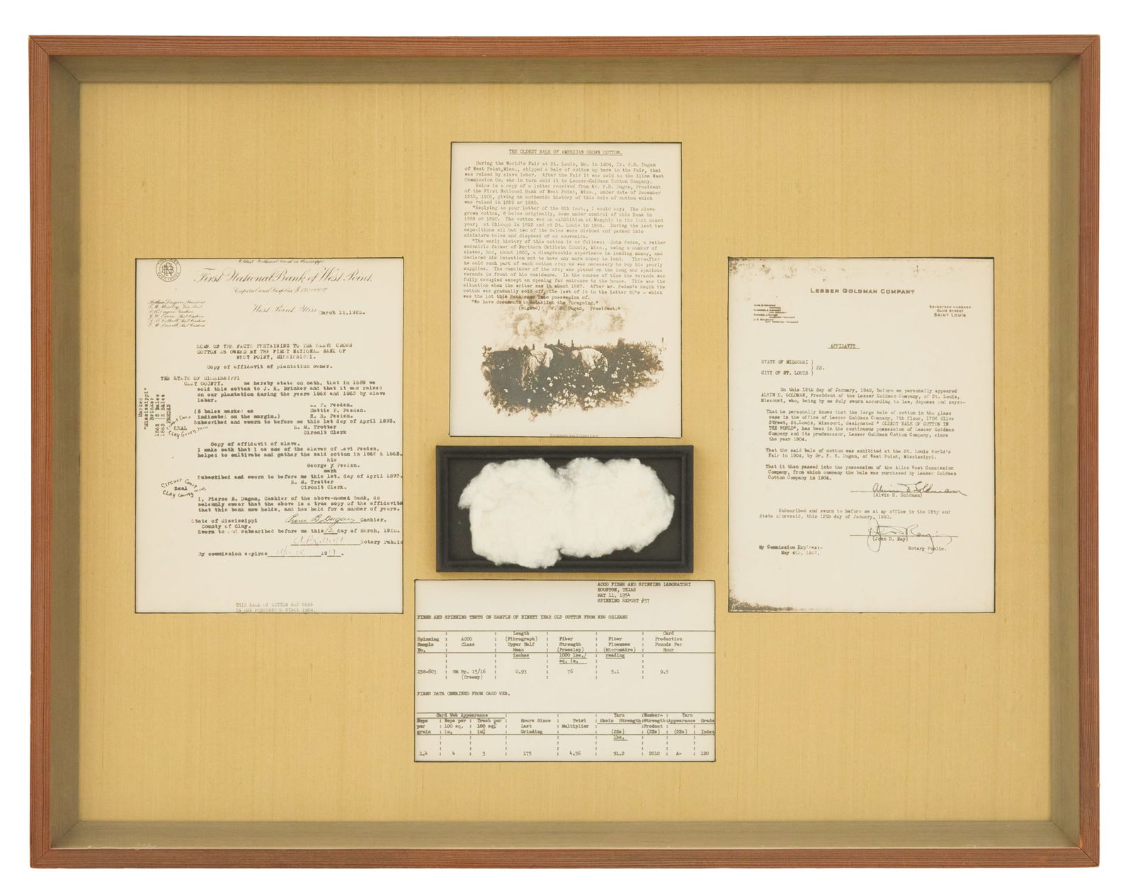 The Oldest Bale of American Grown Cotton (1 of 2)