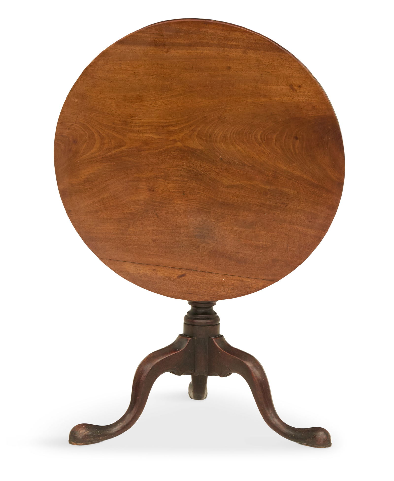 English Queen Anne Mahogany Tilt-Top Tea Table (1 of 3)