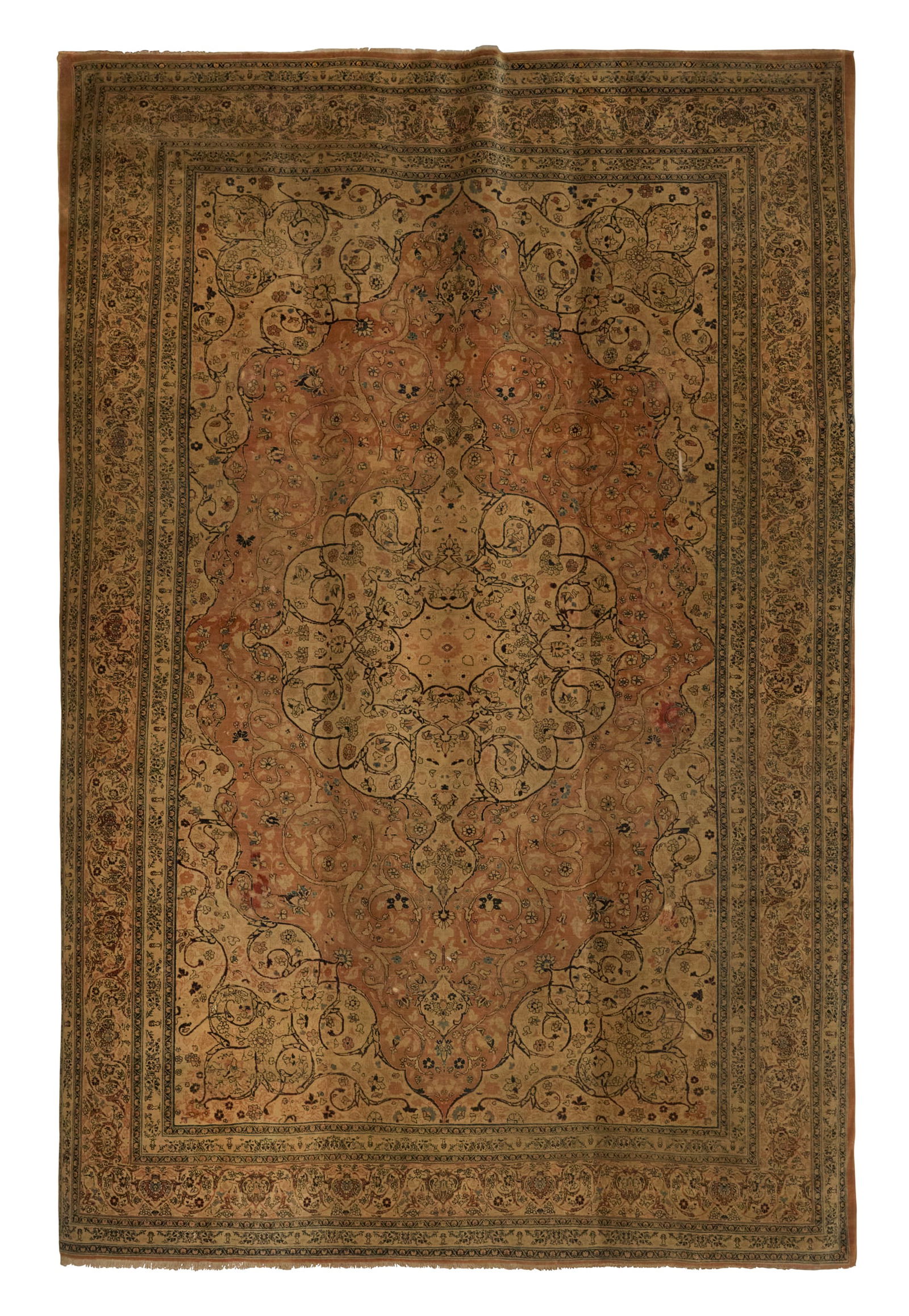 Semi-Antique Isfahan Carpet: Semi-Antique Isfahan Carpet9' 2" x 12' 10" Provenance: The Collection of Deborah & Eli Tullis, New Orleans, Louisiana.