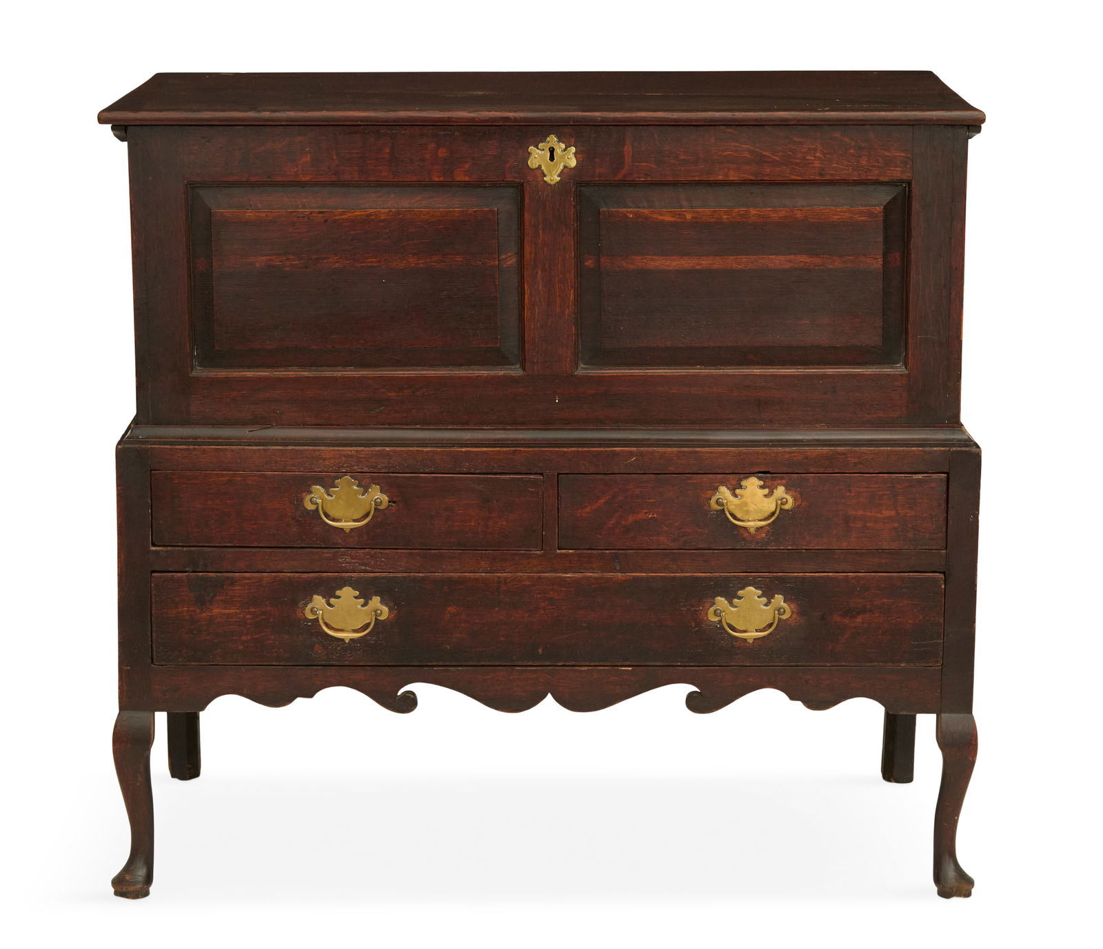 Queen Ann Oak Mule Chest (1 of 3)